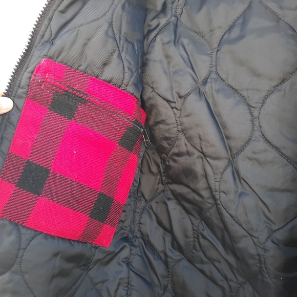 Carhartt Buffalo Check Wool Blend Coat XS - Picture 6 of 7